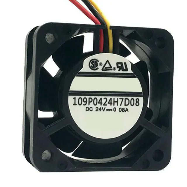 Alt view image 2 of 7 - 40MM DC24V 0.08A 1.92W 4015 109P0424H7D08 A90L-0001-0441 for Fanuc System Servo Drive Fan Inverter CNC Machine Fan 40 * 40 * 15MM(3pin)