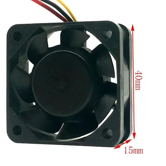 Alt view image 4 of 7 - 40MM DC24V 0.08A 1.92W 4015 109P0424H7D08 A90L-0001-0441 for Fanuc System Servo Drive Fan Inverter CNC Machine Fan 40 * 40 * 15MM(3pin)