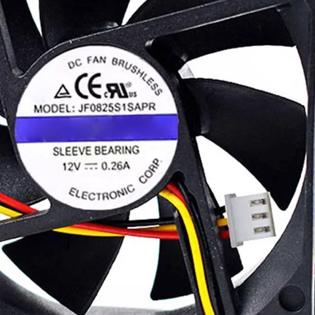 Alt view image 7 of 7 - 80MM DC12V 3.12W 0.26A JF0825S1SAPR 8025 Speed 3200RPM 8CM UPS Uninterruptible Power Supply Fan C1K C2K C3K Fan 80 * 80 * 25MM(3pin)