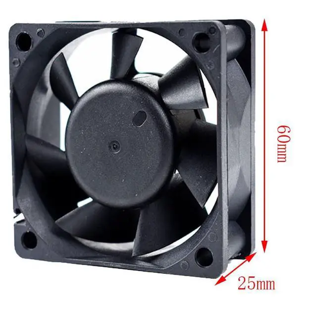 Alt view image 4 of 7 - 60MM Fan DC24V 0.13A 3.12W 6025 Inverter Cooling Fan 06025SA-24Q-BL 60 * 60 * 25MM for YASKAWA 1.3KW Bus Driver Cooling Fan(3pin)