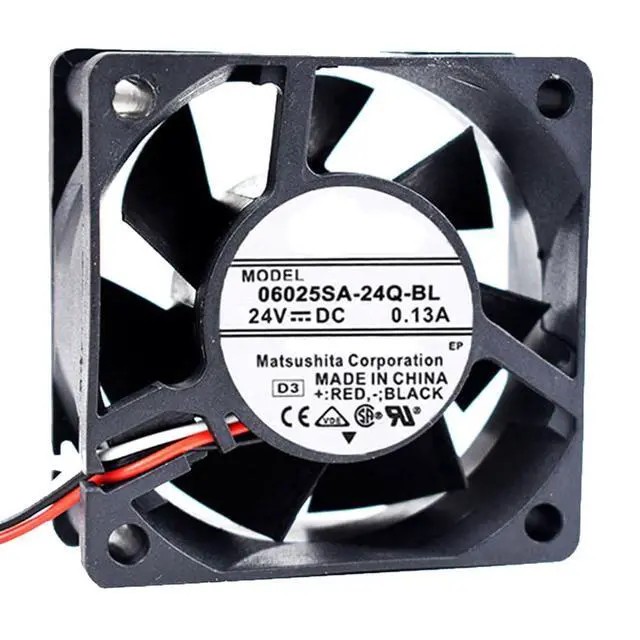 Alt view image 7 of 7 - 60MM Fan DC24V 0.13A 3.12W 6025 Inverter Cooling Fan 06025SA-24Q-BL 60 * 60 * 25MM for YASKAWA 1.3KW Bus Driver Cooling Fan(3pin)