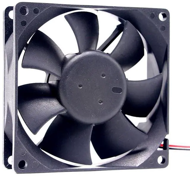 Alt view image 3 of 7 - 80MM DC12V 0.51A 6.12W AFB0812SH-F00 8025 Speed 4000RPM 80 * 80 * 25MM 8CM Dual Balls Velocimetry Fan Cooling System Power Supply Cooling Fan 2PIN