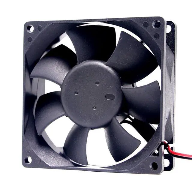 Alt view image 7 of 7 - 80MM DC12V 0.51A 6.12W AFB0812SH-F00 8025 Speed 4000RPM 80 * 80 * 25MM 8CM Dual Balls Velocimetry Fan Cooling System Power Supply Cooling Fan 2PIN