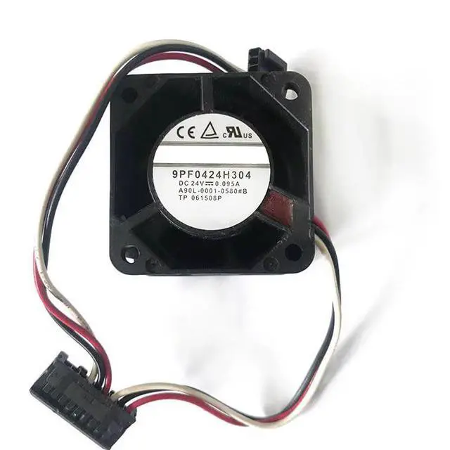 Alt view image 7 of 7 - 40MM DC24V 0.095A 2.3W 9PF0424H304 4028 A90L-0001-0580#B 40 * 40 * 28MM 4CM CNC Machine Fan Industrial Fan 3-Wire 9pin to 6pin
