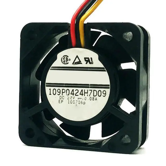 Alt view image 2 of 7 - 40MM DC24V 0.08A 1.9W 109P0424H7D09 Axial Flow Fan 4cm 4015 40 * 40 * 15MM Inverter Cooling Fan (3pin)