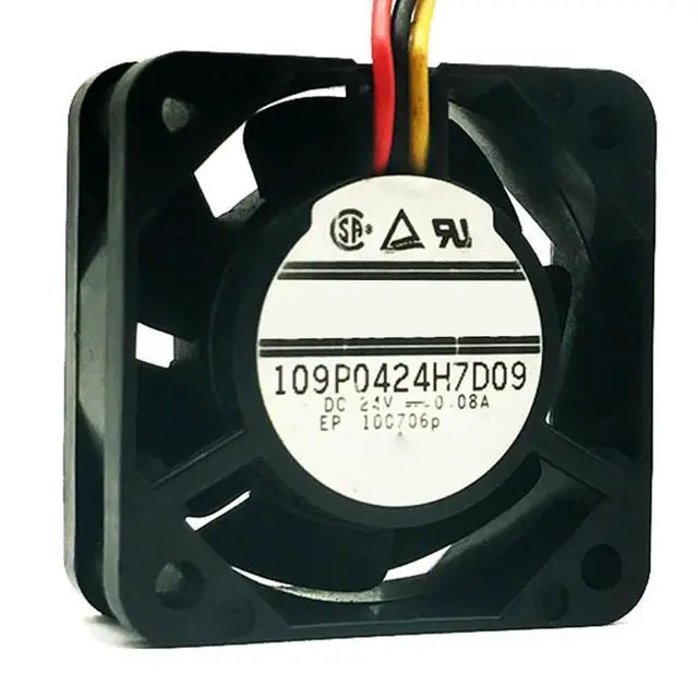 Alt view image 3 of 7 - 40MM DC24V 0.08A 1.9W 109P0424H7D09 Axial Flow Fan 4cm 4015 40 * 40 * 15MM Inverter Cooling Fan (3pin)