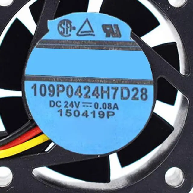 Alt view image 7 of 7 - 40MM DC24V 1.92W 0.08A 109P0424H7D28 DC24V 0.08A Speed 7700RPM CNC Machine Fan 4015 40 * 40 * 15MM 4CM Machine Tool Inverter Fan(3pin)