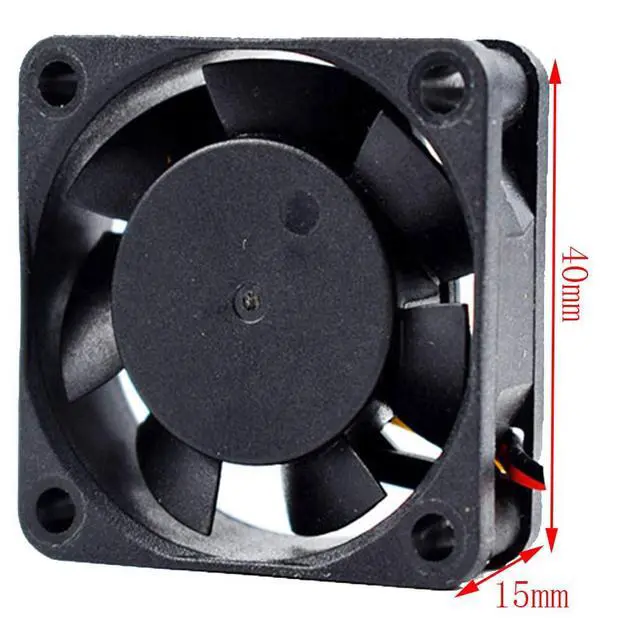 Alt view image 6 of 7 - 40MM DC24V 1.92W 0.08A 109P0424H7D28 DC24V 0.08A Speed 7700RPM CNC Machine Fan 4015 40 * 40 * 15MM 4CM Machine Tool Inverter Fan(3pin)