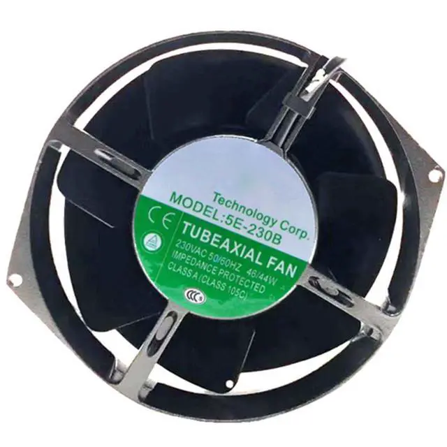 Alt view image 7 of 7 - 170MM Fan AC230V 46/44W 0.30/0.28A 5E-230B 17055 Speed 3100RPM 170 * 150 * 55MM High Temperature Resistant 180°UPS Axial Cooling Inverter Fan 2PIN