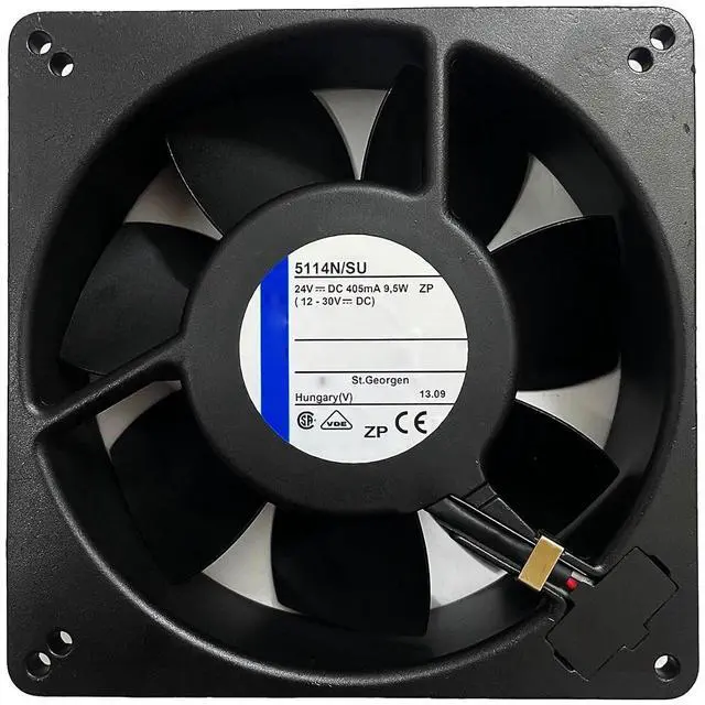 Main image of 135MM DC24V 0.4A 9.5W Inverter 5114N SU13538 Speed 2900RPM Instrument Blower Fan 135 * 135 * 38MM Metal High Temperature Resistant Fan(3 Wire)