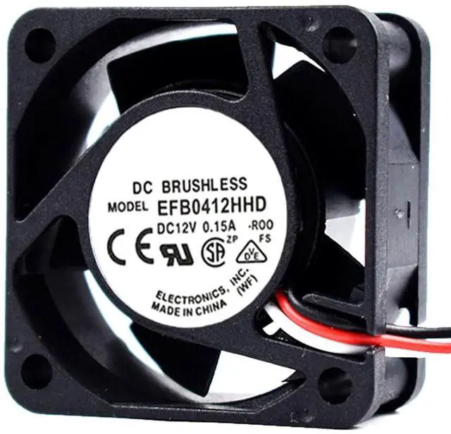 Alt view image 2 of 7 - 40MM Fan DC12V 1.8W 0.15A EFB0412HHD 4020 4CM s5500H3C Switch Cooling Fan Speed 8200RPM 40 * 40 * 20MM