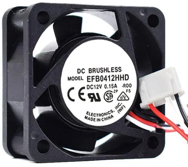 Alt view image 4 of 7 - 40MM Fan DC12V 1.8W 0.15A EFB0412HHD 4020 4CM s5500H3C Switch Cooling Fan Speed 8200RPM 40 * 40 * 20MM