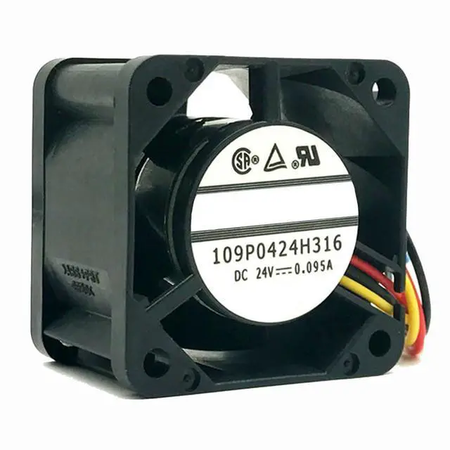 Alt view image 2 of 7 - 40MM Fan DC24V 2.28W 0.095A Speed 8700RPM 109P0424H316 6FC5247-0AA06 NCU NCK 840D System Fan 40 * 40 * 28MM (3pin)