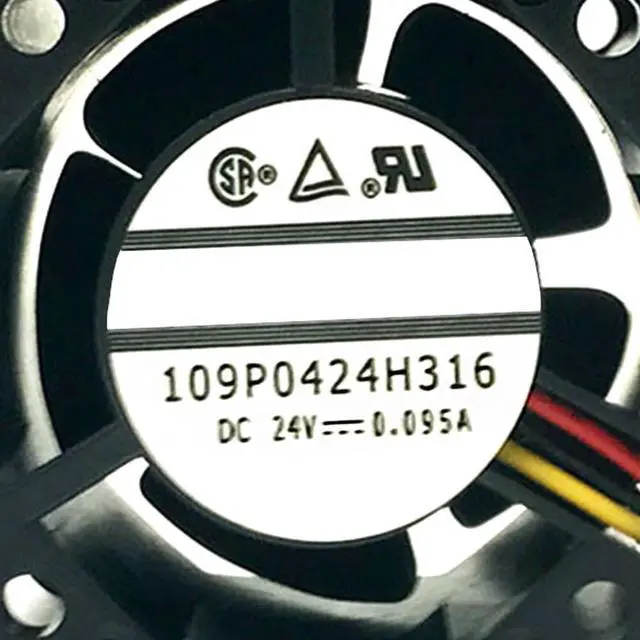 Alt view image 7 of 7 - 40MM Fan DC24V 2.28W 0.095A Speed 8700RPM 109P0424H316 6FC5247-0AA06 NCU NCK 840D System Fan 40 * 40 * 28MM (3pin)