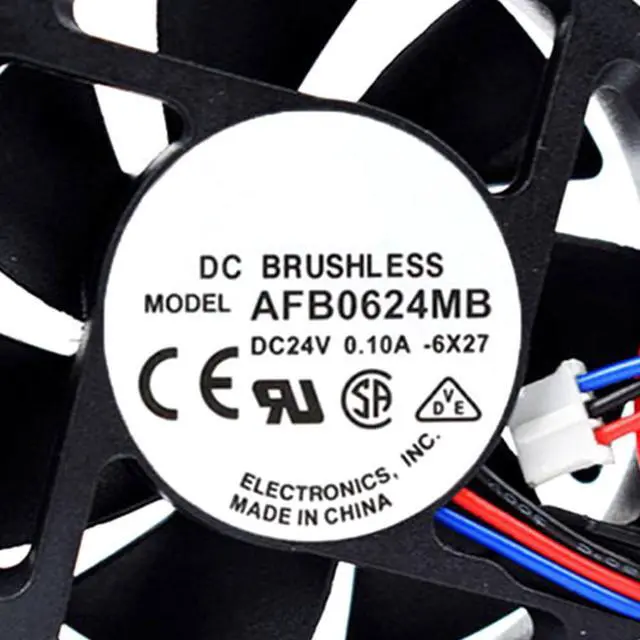 Alt view image 6 of 7 - 60MM Fan DC24V 2.4W 0.10A AFB0624MB Speed 3500RPM 6015 60 * 60 * 15MM 5 Series 7 Series Drive Inverter Cooling Fan(3pin)