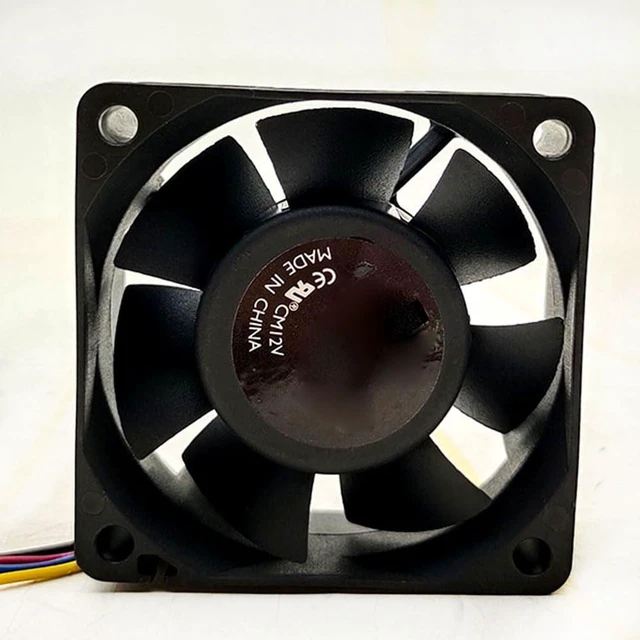 Alt view image 3 of 7 - 60MM Fan DC12V 6.0W 0.5A A6025-60BB-4AP-F1 6025 Speed 6800RPM 60 * 60 * 25mm 6CM PWM Controlled Speed Cooling Fan (4pin)