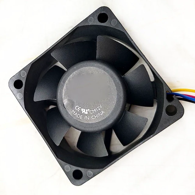 Alt view image 7 of 7 - 60MM Fan DC12V 6.0W 0.5A A6025-60BB-4AP-F1 6025 Speed 6800RPM 60 * 60 * 25mm 6CM PWM Controlled Speed Cooling Fan (4pin)