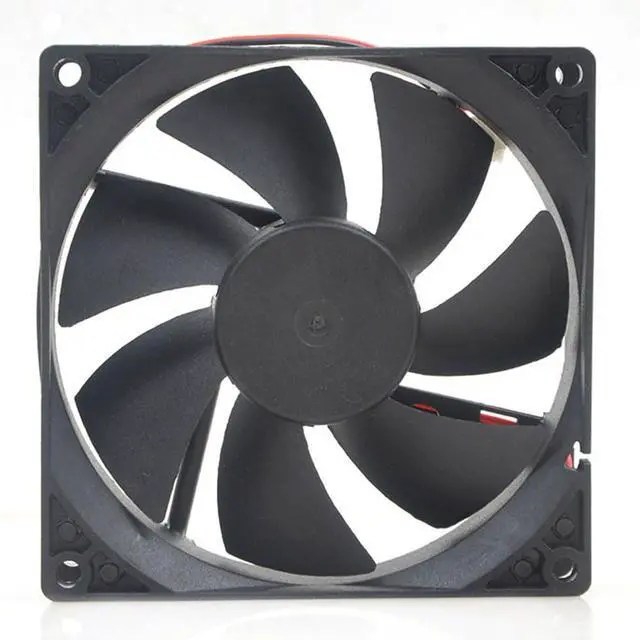 Alt view image 3 of 7 - 90MM Fan DC12V 1.92W 0.16A 9cm 9025 9225 TD9025LS Speed 1800RPM Silent Refrigerator Fan 90 * 90 * 25MM (2pin)