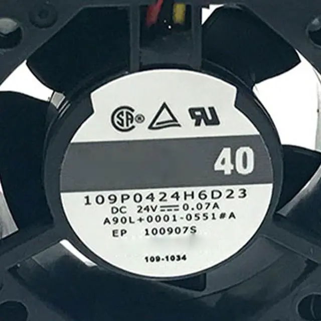 Alt view image 7 of 7 - 40MM DC24V 1.68W 0.07A Ace40 109P0424H6D23 Speed 7400RPM A90L-0001-0551#A 4CM 40 * 40 * 20MM Fanuco Fan Enclosure Fan (3pin)