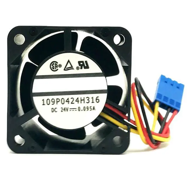 Alt view image 4 of 7 - 40MM Fan DC24V 2.28W 0.095A Speed 8700RPM 109P0424H316 6FC5247-0AA06 NCU NCK 840D System Fan 40 * 40 * 28MM (3pin)