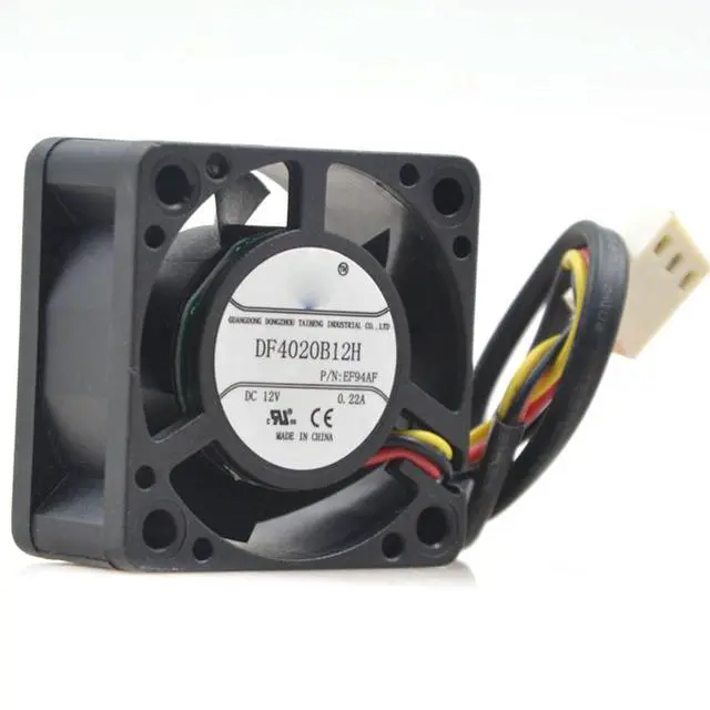 Alt view image 2 of 7 - 40MM DC12V 2.64W 0.22A H13 Switch Fan 4020 DF4020B12H 40 * 40 * 20MM 4CM Dual Ball High Airflow Violent Fan(3pin)