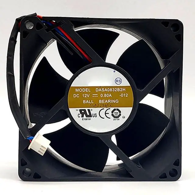 Main image of 80MM Fan DC12V 0.8A 21.6W 8032 8cm DASA0832B2H 80 * 80 * 32mm 6800RPM Chassis Power Supply Server Dual Roller Ball Fan(3pin)