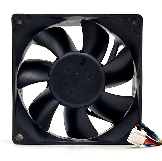 Alt view image 3 of 7 - 80MM DC12V 9.36W 0.78A AFC0812D 8025 80 * 80 * 25MM 8CM Speed 5000RPM Dual Ball Temperature Control Fan del1 Cooling Fan(4pin)