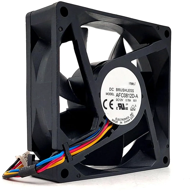 Main image of 80MM DC12V 9.36W 0.78A AFC0812D 8025 80 * 80 * 25MM 8CM Speed 5000RPM Dual Ball Temperature Control Fan del1 Cooling Fan(4pin)