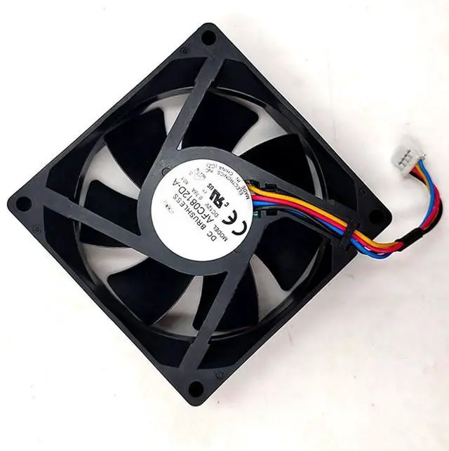 Alt view image 5 of 7 - 80MM DC12V 9.36W 0.78A AFC0812D 8025 80 * 80 * 25MM 8CM Speed 5000RPM Dual Ball Temperature Control Fan del1 Cooling Fan(4pin)