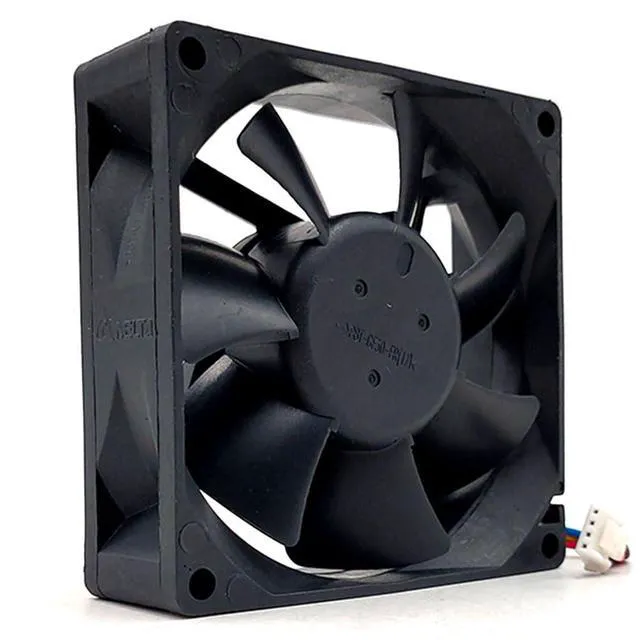 Alt view image 6 of 7 - 80MM DC12V 9.36W 0.78A AFC0812D 8025 80 * 80 * 25MM 8CM Speed 5000RPM Dual Ball Temperature Control Fan del1 Cooling Fan(4pin)