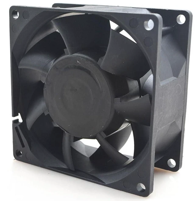 Alt view image 5 of 7 - 80MM Fan DC24V 0.51A 12W FFB0824SHE 8038 8CM 80 * 80 * 38MM 4900RPM High Airflow Dual Ball Inverter Fan(2pin)
