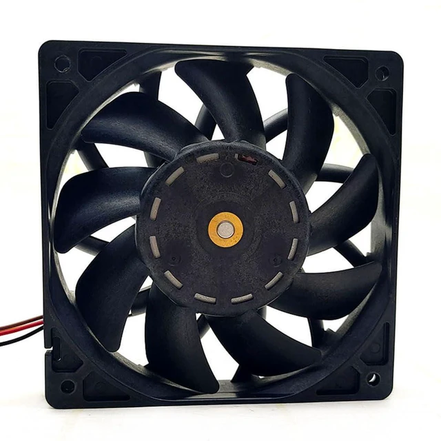 Alt view image 2 of 7 - 120MM Fan DC48V 24W 0.5A 9GV1248P4J031 12025 Speed 5100RPM 120 * 120 * 25MM 12cm Dual Ball Chassis Cooling Fan(4pin)