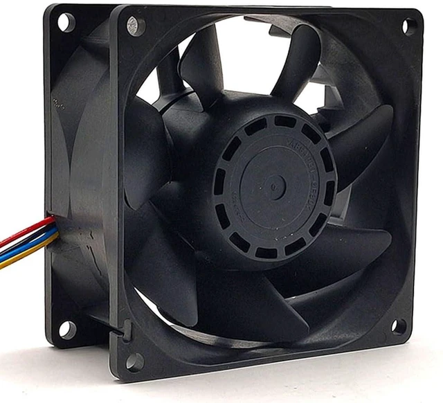 Alt view image 6 of 7 - 80MM Fan DC12V 13.2W 1.1A 9G0812P1G09 8038 80 * 80 * 38MM Speed 6300RPM 8CM High Airflow Dual Ball Cooling Fan(4pin)