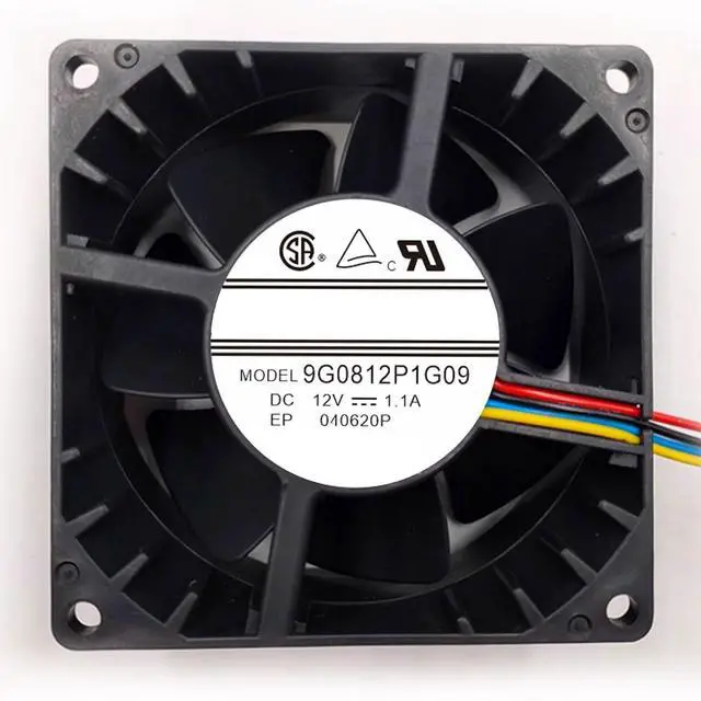 Main image of 80MM Fan DC12V 13.2W 1.1A 9G0812P1G09 8038 80 * 80 * 38MM Speed 6300RPM 8CM High Airflow Dual Ball Cooling Fan(4pin)