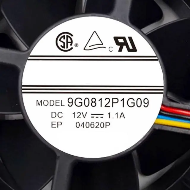 Alt view image 7 of 7 - 80MM Fan DC12V 13.2W 1.1A 9G0812P1G09 8038 80 * 80 * 38MM Speed 6300RPM 8CM High Airflow Dual Ball Cooling Fan(4pin)