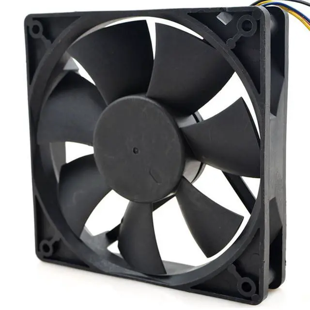 Alt view image 4 of 7 - 120MM Fan DC12V 0.3A 3.6W DA12025B12L P005 12cm 12025120 * 120 * 25MM Speed 2600RPM Silent Temperature Control PWM Fan(4pin)