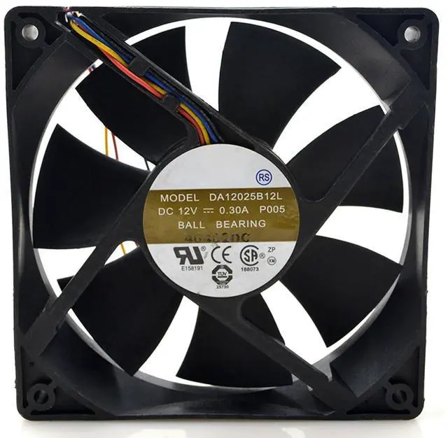 Main image of 120MM Fan DC12V 0.3A 3.6W DA12025B12L P005 12cm 12025120 * 120 * 25MM Speed 2600RPM Silent Temperature Control PWM Fan(4pin)