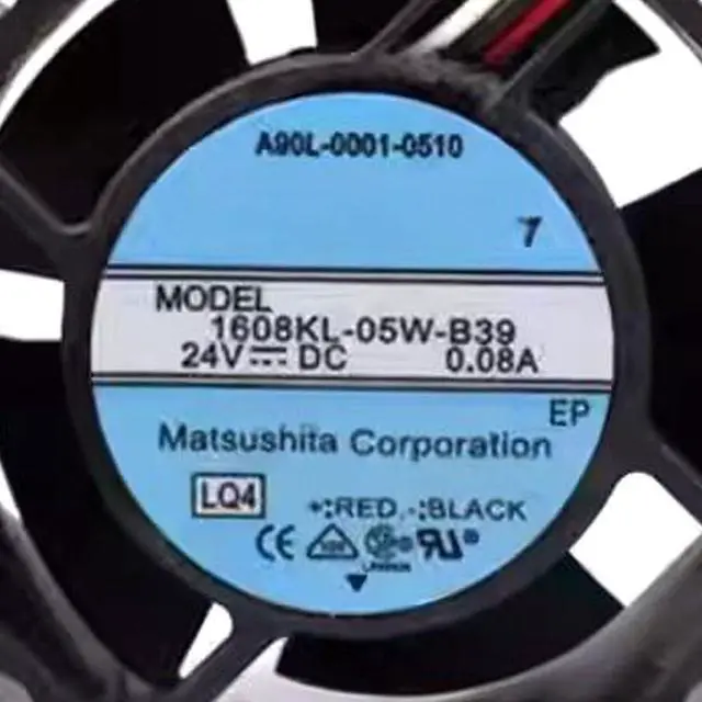Alt view image 6 of 6 - 40MM Fan DC24V 1.92W 0.08A 1608KL-05W-B39 4CM 4020 40 * 40 * 20MM Speed 6500RPM Fanuc Machine Cooling Fan (3pin)