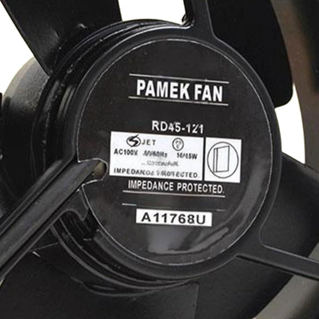 Alt view image 2 of 6 - 120MM Fan DC100V 0.18A 15/16W RD45-121 12038 2850RPM 12CM 120 * 120 * 38mm Double Ball High Temperature Resistant Fan (2pin)