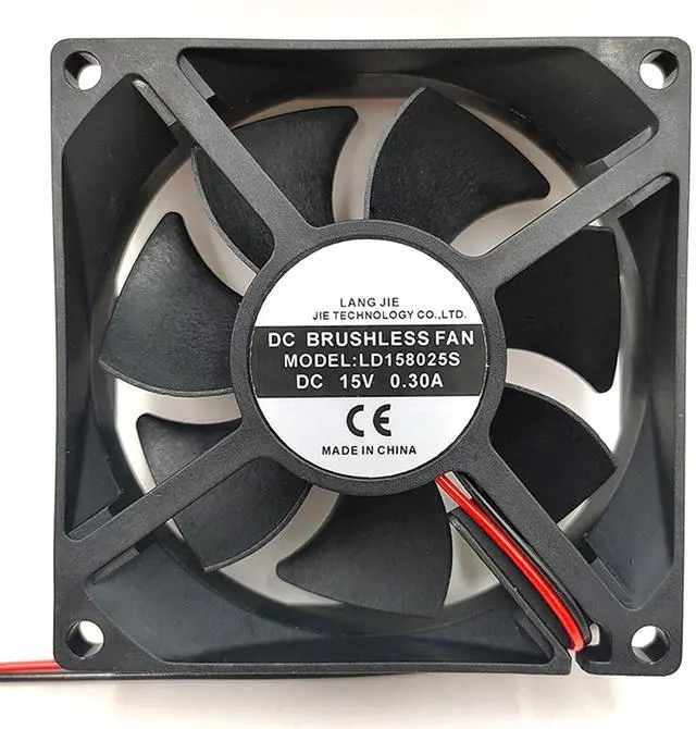 Main image of 80MM Fan DC15V 0.30A 4.5W LD158025S Diameter 8cm X7-250 Small Electric Welder High Airflow Cooling Fan 3800RPM 80 * 80 * 25mm(2pin)
