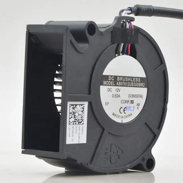 Main image of 75MM Fan DC12V 0.63A 7.56W 7530 4500RPM Computer Motherboard CPU PWM Speed Control Double Ball Side Blowing Turbo Silent Fan 75 * 75 * 30mm (4pin)