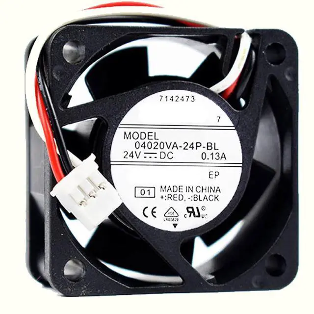 Main image of 40MM Fan 4020 DC24V 0.13A 3.12W 04020VA-24P-BL 4CM 8600RPM Dual Ball Drive Cooling Fan 40 * 40 * 20MM (3pin)