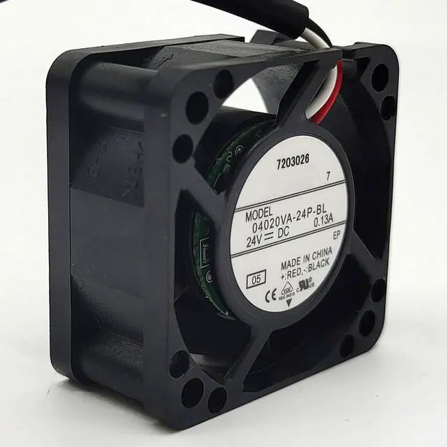 Alt view image 7 of 7 - 40MM Fan 4020 DC24V 0.13A 3.12W 04020VA-24P-BL 4CM 8600RPM Dual Ball Drive Cooling Fan 40 * 40 * 20MM (3pin)