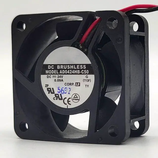 Alt view image 7 of 7 - 40MM 4020 DC24V Fan 0.09A 2.16W 4cm AD0424HB-C50 40 * 40 * 20MM 6500RPM Dual Ball Inverter Silent Cooling Fan (2pin)