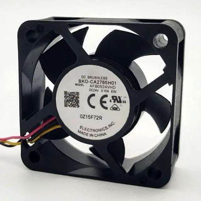 Alt view image 7 of 7 - 50mm Fan DC24V 0.15A 3.6W AFB0524VHD 5020 Speed 7000RPM 5cm Dual Ball Inverter Three Wire Cooling Fan 50 * 50 * 20MM (3pin)