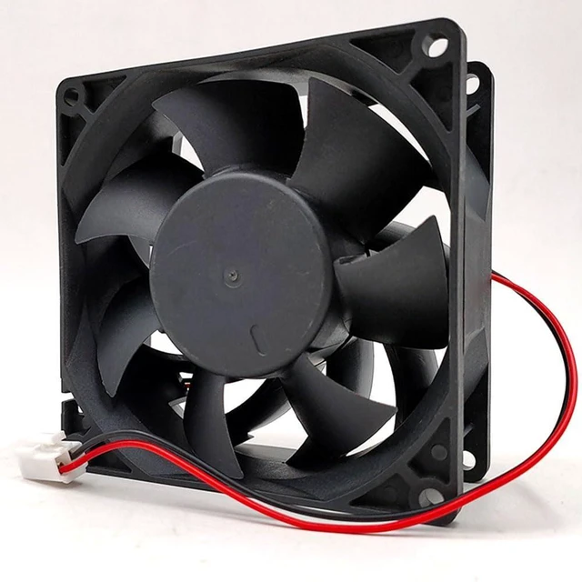 Alt view image 6 of 7 - 90MM Fan DC24V 0.60A 12.48W 9cm Welding Machine DCS9238HB24 9038 5500RPM 90 * 90 * 38mm Inverter High Air Flow Cooling Fan (2pin)