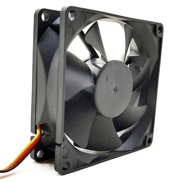 Alt view image 3 of 7 - 80mm Fan 8025 for FUHE Motors DC802512BH 3600RPM DC12V 0.28A 3.36W 8CM Double Ball 80 * 80 * 25MM Inverter Cooling Fan (3pin)