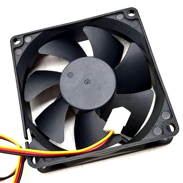 Alt view image 6 of 7 - 80mm Fan 8025 for FUHE Motors DC802512BH 3600RPM DC12V 0.28A 3.36W 8CM Double Ball 80 * 80 * 25MM Inverter Cooling Fan (3pin)