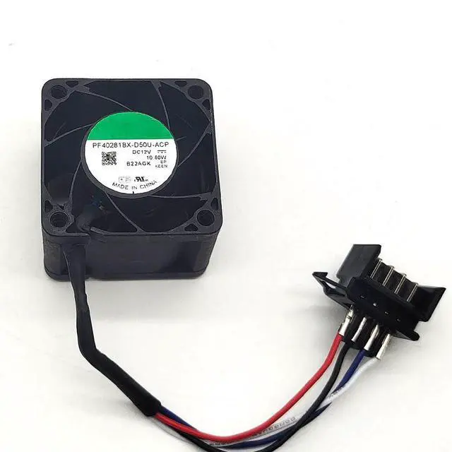 Alt view image 2 of 7 - 40MM DC12V Fan 0.90A 10.8W PF40281BX-D50U-ACP 4028 40 * 40 * 28MM Speed 15000RPM 4CM Dual Ball Inverter Cooling Fan (4pin)