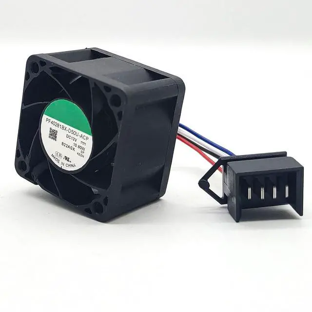 Main image of 40MM DC12V Fan 0.90A 10.8W PF40281BX-D50U-ACP 4028 40 * 40 * 28MM Speed 15000RPM 4CM Dual Ball Inverter Cooling Fan (4pin)